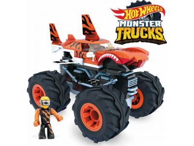  Mattel Mega Bloks Τουβλάκια Hot Wheels: Monster Trucks Tiger Shark 187τμχ GVM26