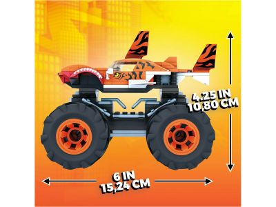  Mattel Mega Bloks Τουβλάκια Hot Wheels: Monster Trucks Tiger Shark 187τμχ GVM26