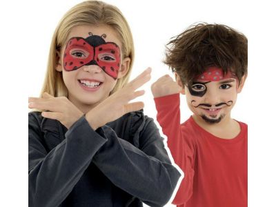 Exas Χρώματα Προσώπου Carioca Maskup Μωβ/Ροζ/Λεύκο 3τμχ 43049