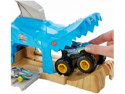 Mattel Πίστα Hot Wheels Monster Truck Launcher Team Shark GKY01/GKY03