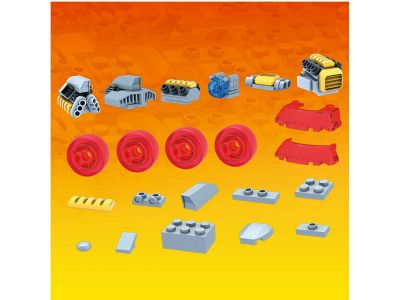 Mattel Mega Bloks Τουβλάκια Hot Wheels Επική Πρόκληση 485τμχ GVM13