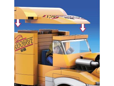 Mattel Mega Bloks Τουβλάκια Hot Wheels Twinduction Hauler Pack 355τμχ GYG66