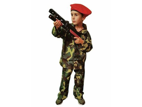 Αποκριάτικη Παιδική Στολή Στρατιώτης Κοκκινοσκούφης  3-2029