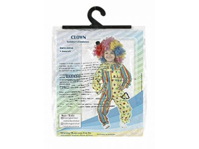Αποκριάτικη Παιδική Στολή Κλόουν 1-2 Ετών (80-92cm) 3-2007