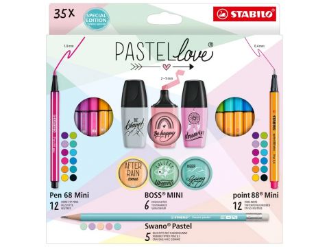 Stabilo Pastellove Σετ μαρκαδόρων 35 τεμάχια 77/5-9