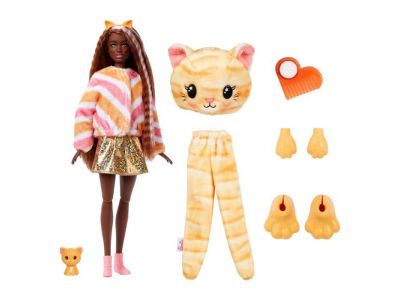 Mattel Κούκλα Barbie Cutie Reveal Γατάκι HHG20