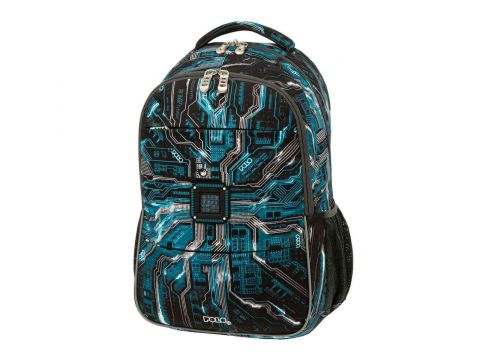 Polo Gem Σχολική Τσάντα Πλάτης Δημοτικού 2023 Μπλε 9-01-035-8201