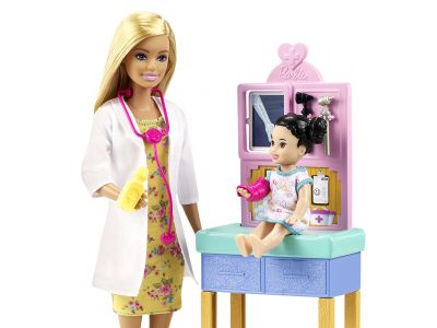 Mattel Barbie Σετ Επαγγέλματα με Παιδάκια και Ζωάκια - Παιδίατρος GTN51