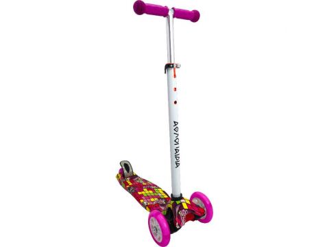 Αθλοπαιδιά Πατίνι Scooter τρίτροχο με Φωτιζόμενα Ροδάκια 002.61210/16