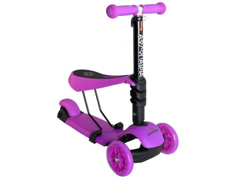 Αθλοπαιδιά Πατίνι Scooter τρίτροχο με Κάθισμα Φούξια 61211
