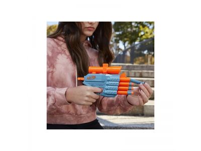 Hasbro Nerf Elite 2.0 Prospect Qs-4 Blaster, 8 Official Nerf Elite Darts, 4-Dart Blasting, Nonremovable Targeting Scope F4190