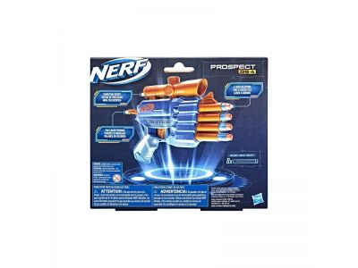 Hasbro Nerf Elite 2.0 Prospect Qs-4 Blaster, 8 Official Nerf Elite Darts, 4-Dart Blasting, Nonremovable Targeting Scope F4190
