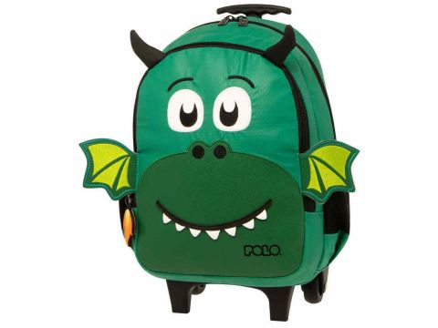 Polo Σακίδιο Trolley Junior Little Dragon Πράσινο 2023 9-01-039-8228