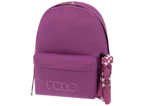Polo Σακίδιο Πλάτης Original With Scarf 2023 Μωβ 9-01-135-4601