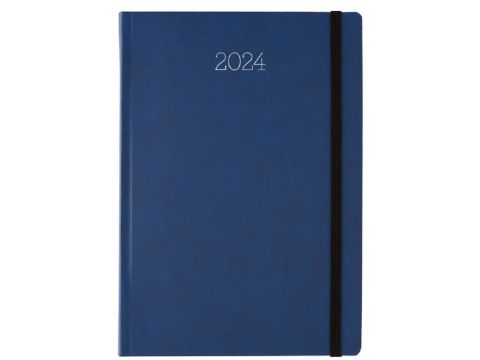 Λιναρδάτος Ημερολόγιο Ατζέντα 2024 Ημερήσιο Eleganta_C 12x17cm Μπλε 42192