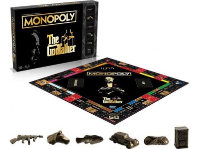 Hasbro Winning Moves Επιτραπέζιο Παιχνίδι Monopoly The Godfather για 2-6 Παίκτες 18+ Ετών WM00575-EN1