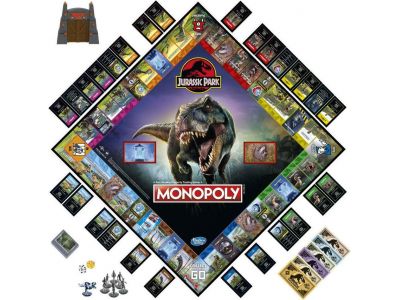 Hasbro Monopoly Jurassic Park Edition για 2-6 Παίκτες 8+ Ετών F1662