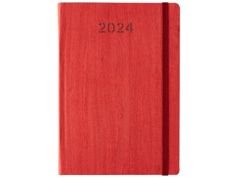 Λιναρδάτος Ημερολόγιο Ατζέντα 2024 Ημερήσιο Monto_D 14x21cm Kόκκινο 42103