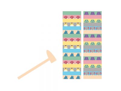 Skag Εκπαιδευτικό Παιχνίδι Τουβλάκια Στοίβαξης με Ζωάκια από Ξύλο για 3+ Ετών 299633