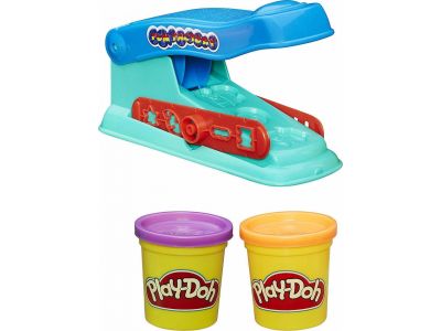 Hasbro Play-Doh Basic Fun Factory Πλαστελίνη Πρέσσα Με 2 Βαζάκια B5554