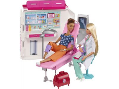Mattel Barbie Κινητό Ιατρείο - Ασθενοφόρο FRM19