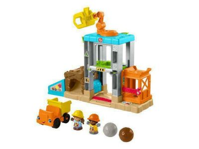 Fisher-Price Little People Load The Reproduction Of Construction Εργοτάξιο Σετ Παιχνιδιού Με Ήχους HCJ64 