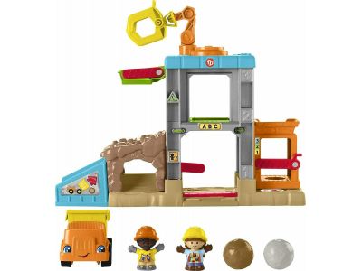 Fisher-Price Little People Load The Reproduction Of Construction Εργοτάξιο Σετ Παιχνιδιού Με Ήχους HCJ64 