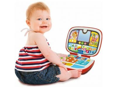 Baby Clementoni Friends Animals Βρεφικό Παιχνίδι Baby Laptop (Μιλάει Ελληνικά) 1000-63375