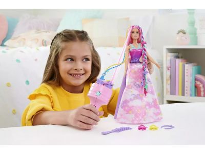 Mattel Barbie Πριγκίπισσα Ονειρικά Μαλλιά Fantasy Hair With Braid And Twist Styling, Rainbow Extensions HNJ06