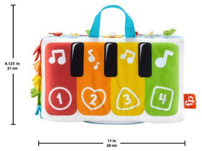 Mattel Fisher-Price Μαλακό Μουσικό Πιανάκι HND54