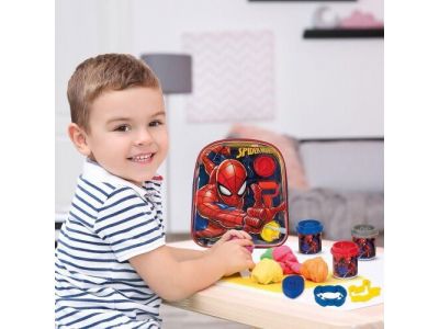 As company Πλαστελίνη Marvel Spiderman Τσάντα Πλάτης Με 4 Βαζάκια - Καπάκια Καλουπάκια Και 5 Εργαλεία 200Gr 1045-03601