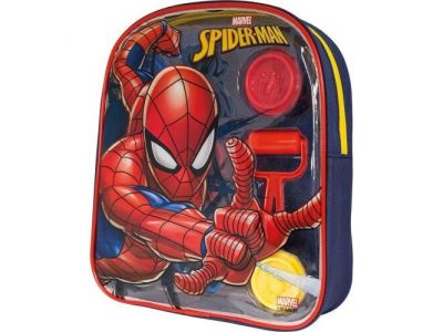 As company Πλαστελίνη Marvel Spiderman Τσάντα Πλάτης Με 4 Βαζάκια - Καπάκια Καλουπάκια Και 5 Εργαλεία 200Gr 1045-03601