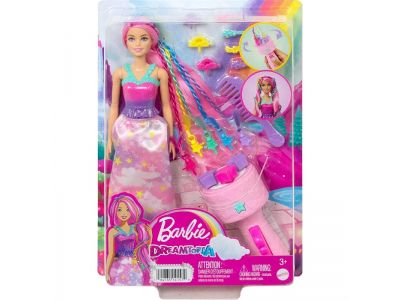 Mattel Barbie Πριγκίπισσα Ονειρικά Μαλλιά Fantasy Hair With Braid And Twist Styling, Rainbow Extensions HNJ06