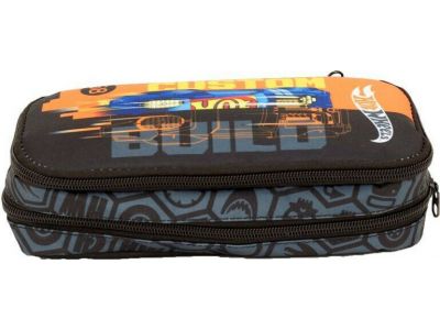 Gim Κασετίνα Hot Wheels Με Διπλό Φερμουάρ 2022 Mαύρο 349-26144