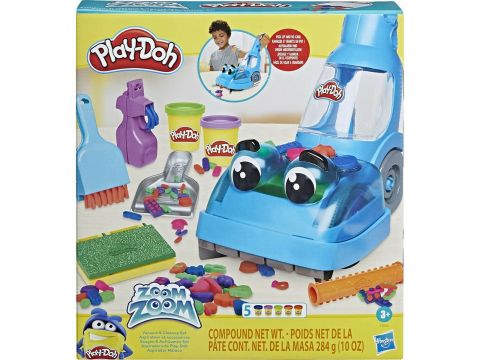 Hasbro Play-Doh Zoom Vacuum And Clean-Up Toy With 5 Colours F3642