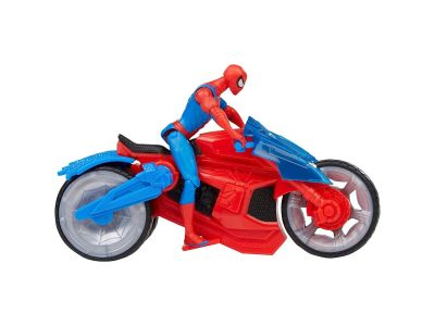Hasbro Marvel Spider-Man Web Blast Cycle Kids Playset with Poseable Spider-Man Όχημα και φιγούρα F6899