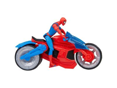Hasbro Marvel Spider-Man Web Blast Cycle Kids Playset with Poseable Spider-Man Όχημα και φιγούρα F6899