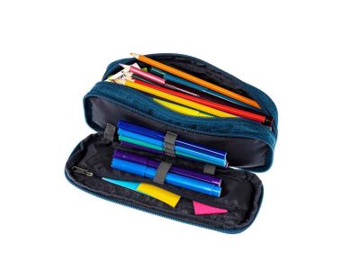 Polo Κασετίνα Duo Box Pencil Case Σκούρο Μωβ 9-37-004-4702