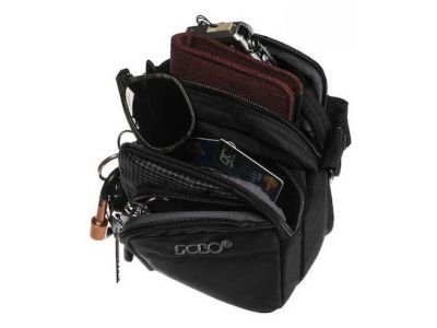 Polo Shoulder Bag Strike L Τσαντάκι Ώμου 2024 Μαύρο 9-07-008-2000