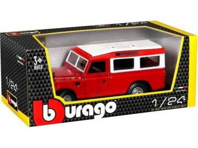 Bburago 1/24 Land Rover Κόκκινο Με Άσπρα 22063