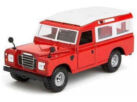 Bburago 1/24 Land Rover Κόκκινο Με Άσπρα 22063