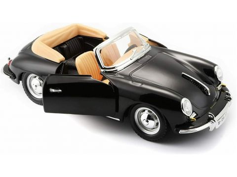 Bburago 1/24 Porsche356b Cabrio (1961) Μαύρο 18-22078