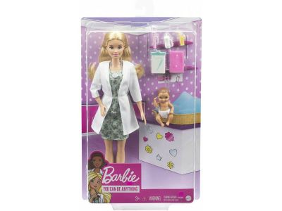 Mattel Barbie Κούκλα Baby Doctor για 3+ Ετών 30.4εκ. GVK03