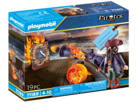 Playmobil Pirates Πειρατές Gift Set Πειρατής Με Κανόνι 71189