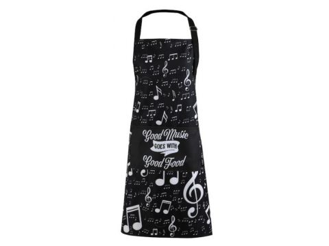  I-Total Ποδιά Κουζίνας Μαύρο XL2562 Music