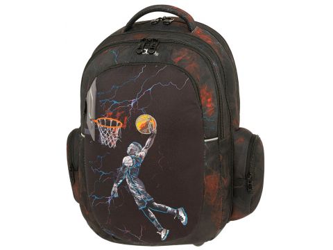 Polo Σχολικό Σακίδιο Peak Πλάτης Δημοτικού 2024 Μαύρο 901046-8282