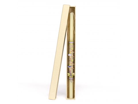 Γέραλης Πασχαλινή Λαμπάδα Μίνι Σκουλαρίκια Μπαλαρίνα Σμάλτο Εκρού 038