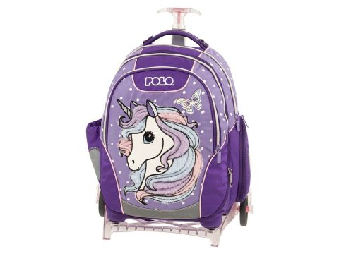 Polo Base- Free Unicorn Σχολική Τσάντα Τρόλεϊ Δημοτικού Μωβ 2024 901007-8274 Polo Base- Free Unicorn Σχολική Τσάντα Τρόλεϊ Δημοτικού Μωβ 2024 901007-8274