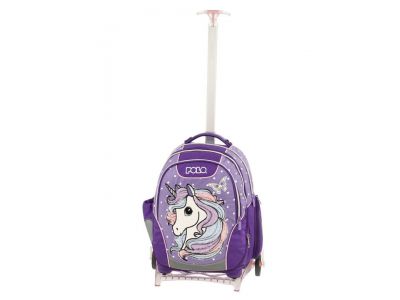 Polo Base- Free Unicorn Σχολική Τσάντα Τρόλεϊ Δημοτικού Μωβ 2024 901007-8274 Polo Base- Free Unicorn Σχολική Τσάντα Τρόλεϊ Δημοτικού Μωβ 2024 901007-8274