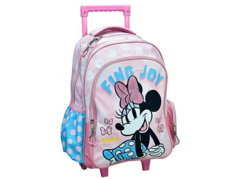 Gim Minnie Mouse Σχολική Τσάντα Τρόλεϊ Δημοτικού Ροζ 2024 340-38074